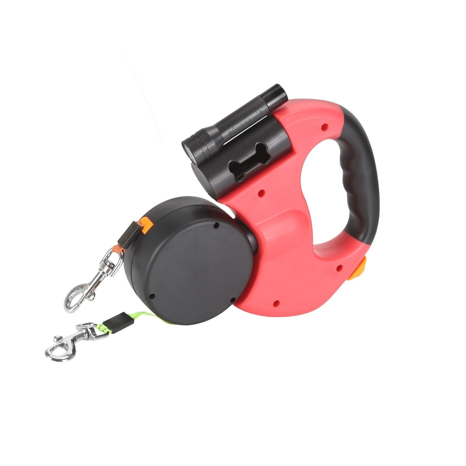 Doppelte Einzieh-Hundeleine mit LED-Taschenlampe – Zwei Hunde gleichzeitig führen product image 9