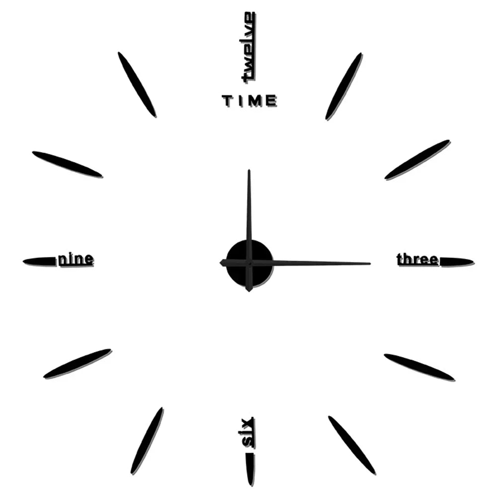 Self-Adhesive 3D Acrylic Wall Clock – Modern and Customisable