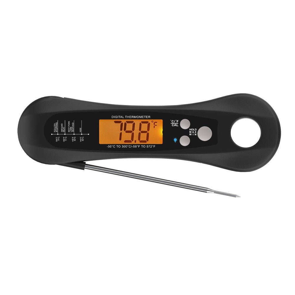 Digitales Fleischthermometer mit klappbarer Sonde und LED-Display