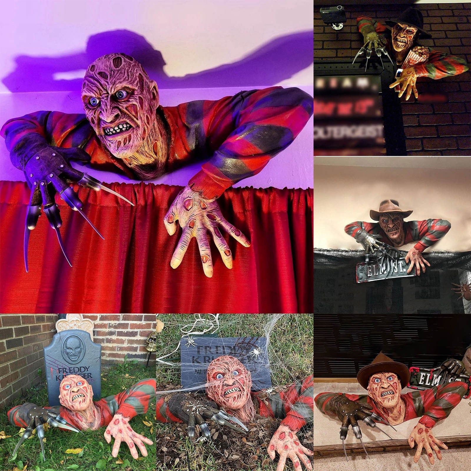 Creepy Grave Walker for Hanging – Halloween Wall Decoration Made of Resin