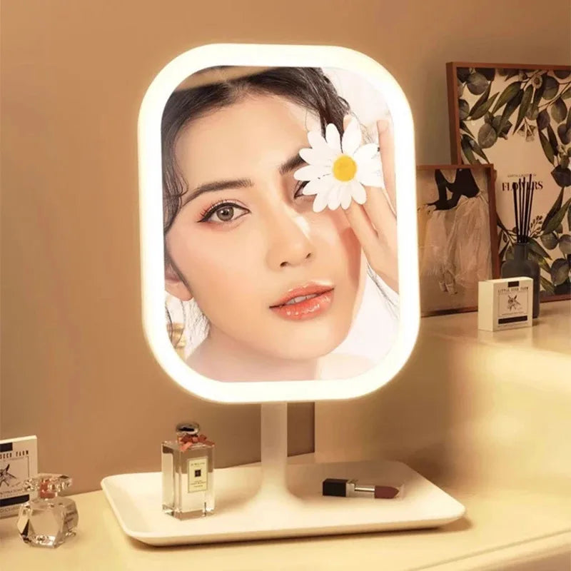 LED Makeup Mirror with 3 Light Colors and Touch Control