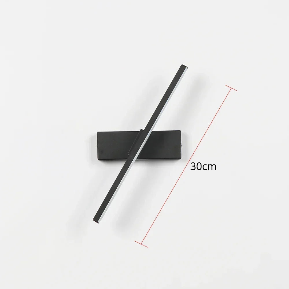 LED Wandleuchte schwenkbar 330° mit 3 Lichtfarben aus Aluminium