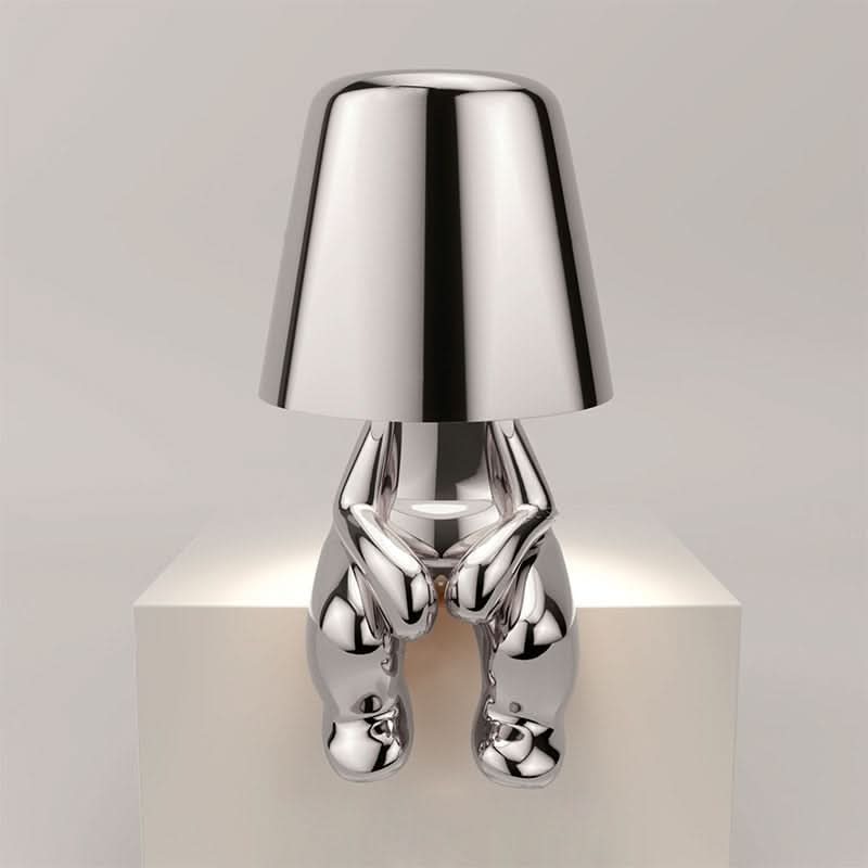 Dimmbare LED Tischleuchte aus Metall und Acryl – modernes Design