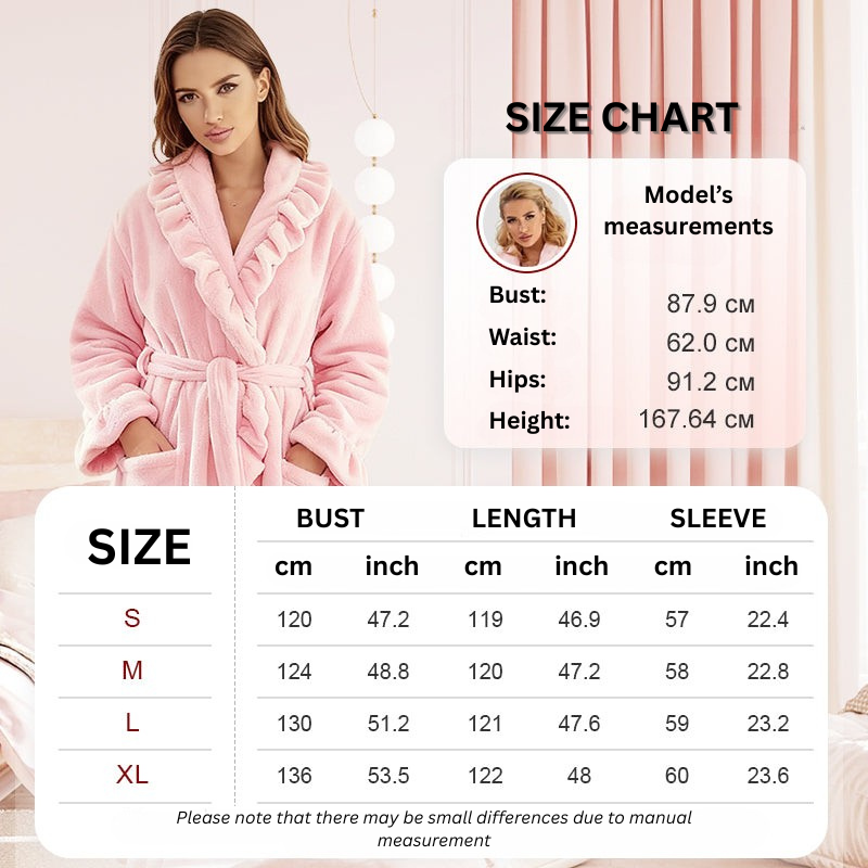 Fluffy bathrobe – soft, skin-friendly and warming