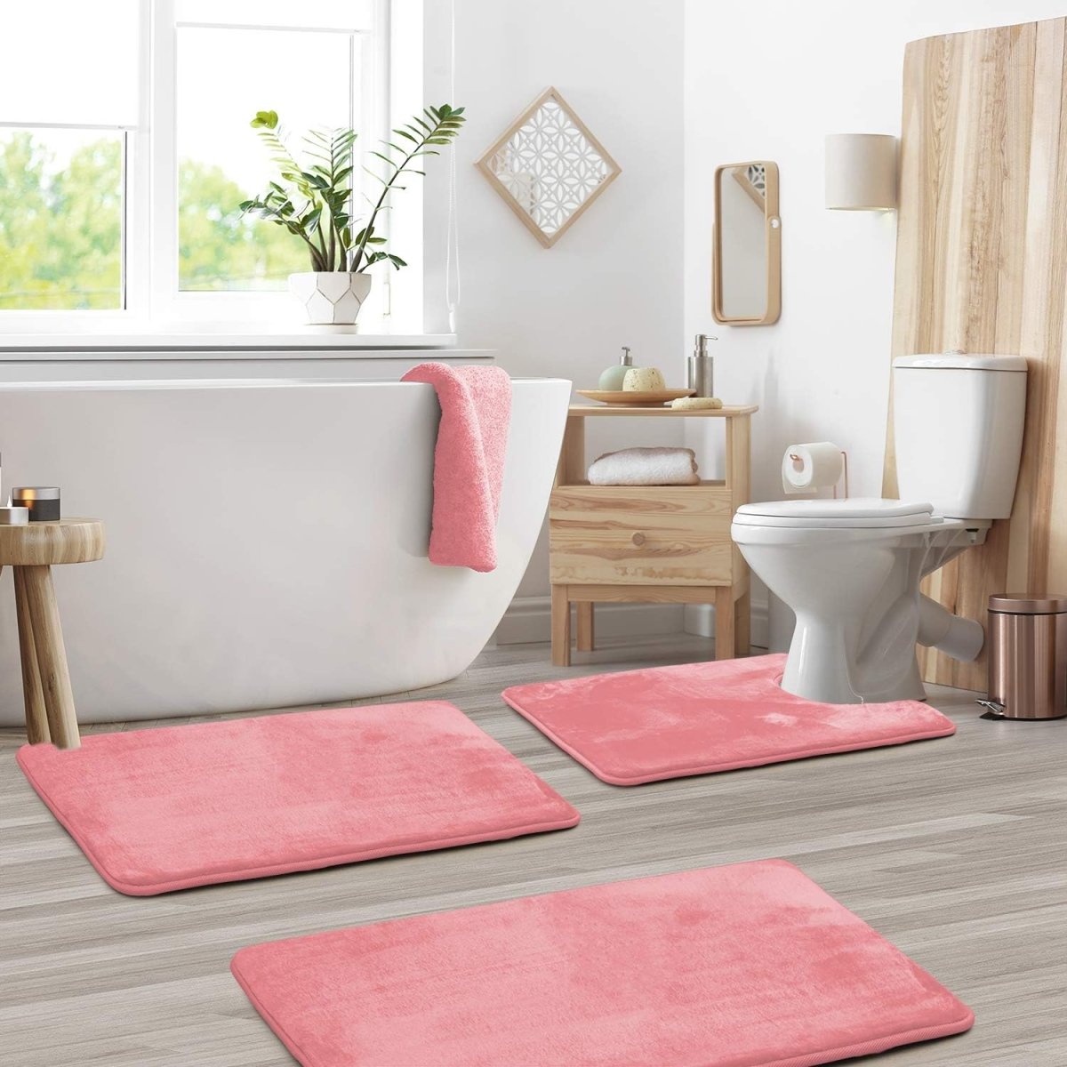 Badematten-Set aus Memory-Schaum – extra weich und schnelltrocknend
