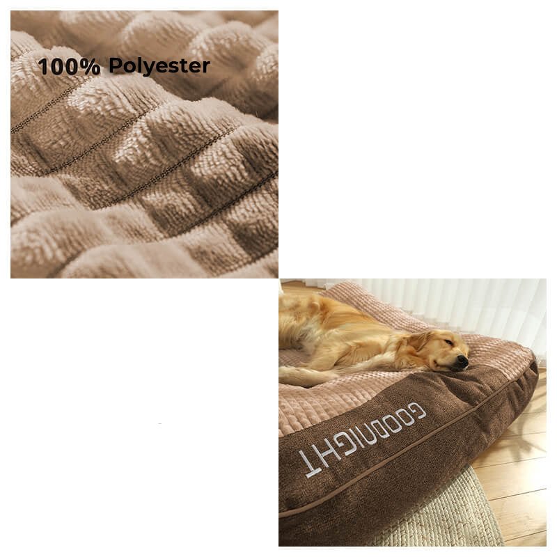 Orthopedic dog bed with neck support - scratch-resistant and washable