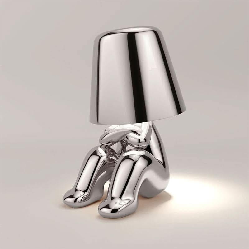 Dimmbare LED Tischleuchte aus Metall und Acryl – modernes Design