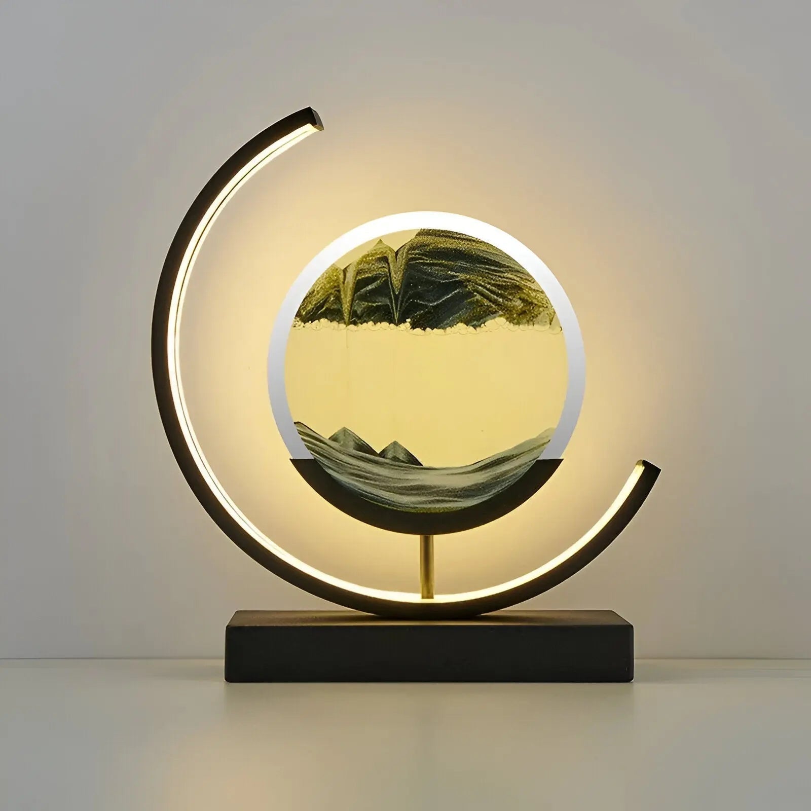 Sand lamp with LED light and remote control – decorative and atmospheric