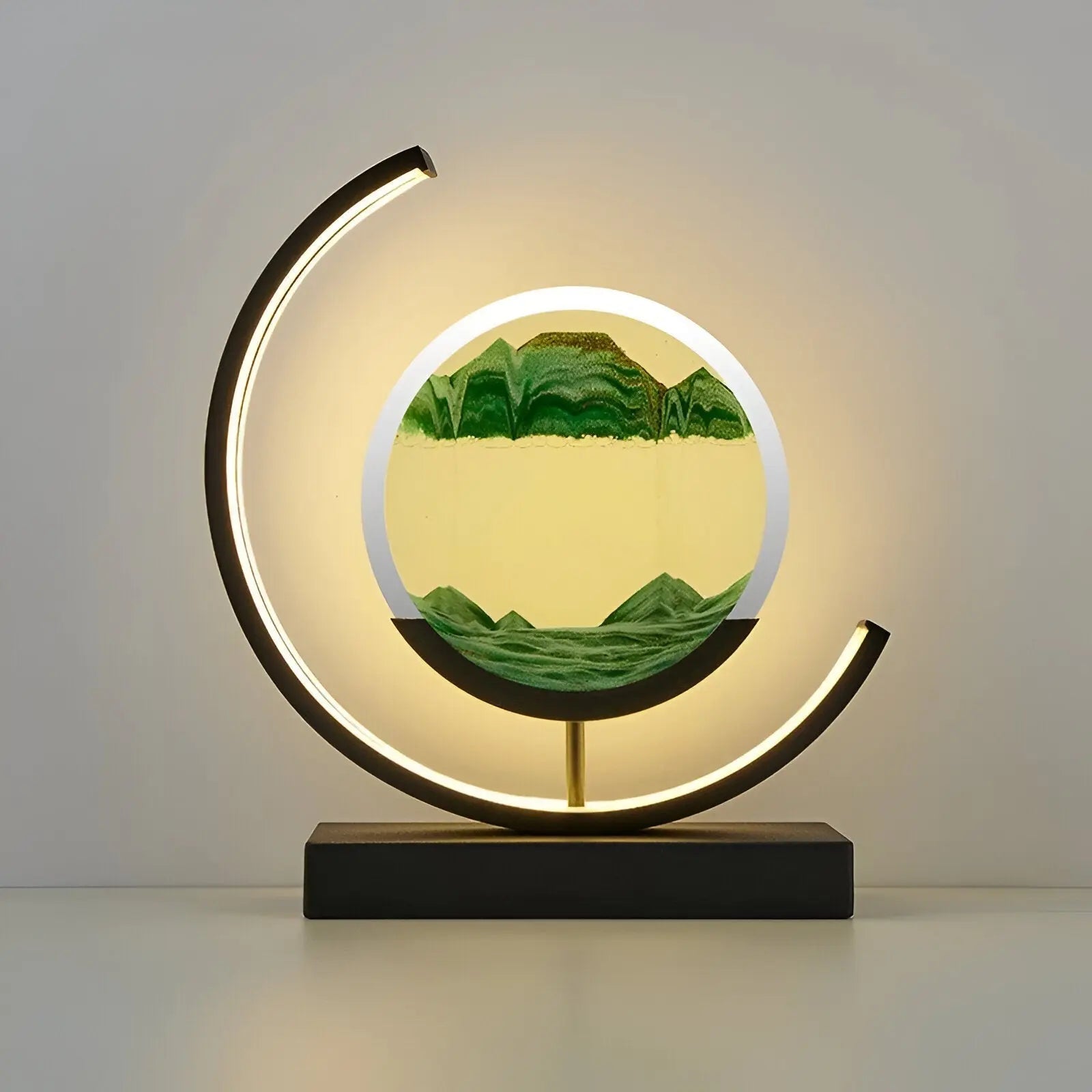 Sand lamp with LED light and remote control – decorative and atmospheric