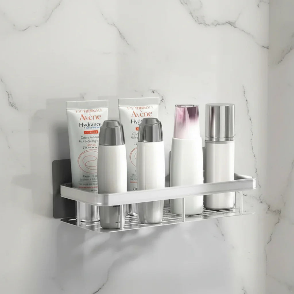 Self-Adhesive Shower Shelf Without Drilling – Corner Shelf for Bathroom