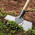 Manganese steel garden hoe – weed puller with wooden handle