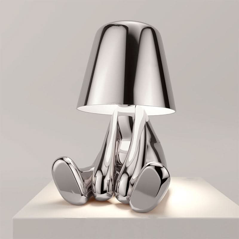 Dimmbare LED Tischleuchte aus Metall und Acryl – modernes Design