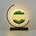 LED Tischlampe mit bewegender Sandlandschaft – dekoratives Licht