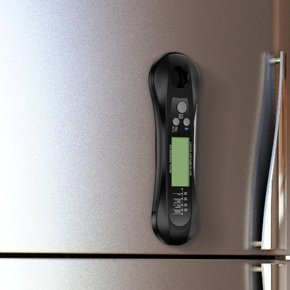 Digitales Fleischthermometer mit klappbarer Sonde und LED-Display