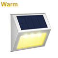 Solar stainless steel step light - wireless LED outdoor lighting