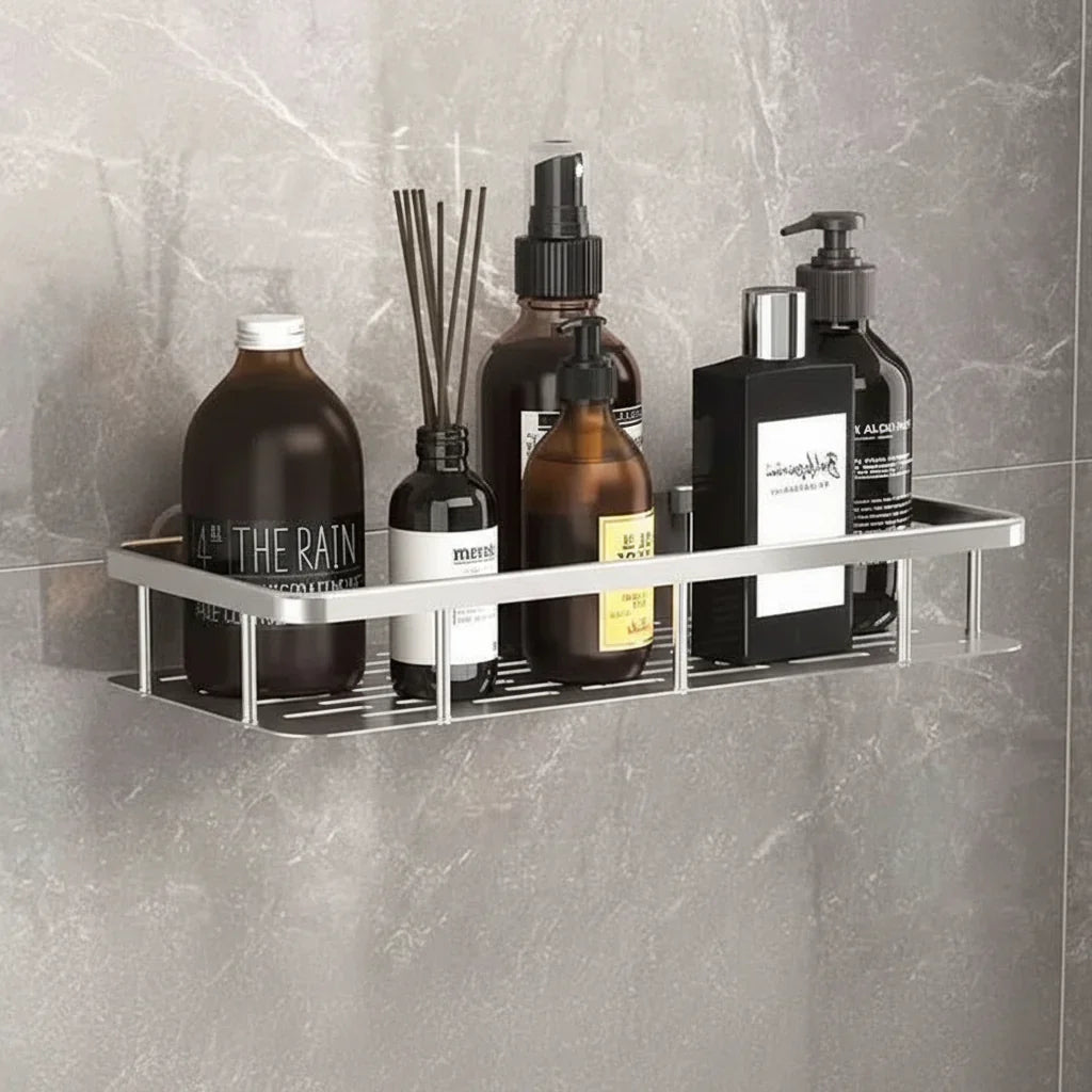 Self-Adhesive Shower Shelf Without Drilling – Corner Shelf for Bathroom