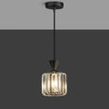 Art Deco crystal pendant light - elegant hanging light design