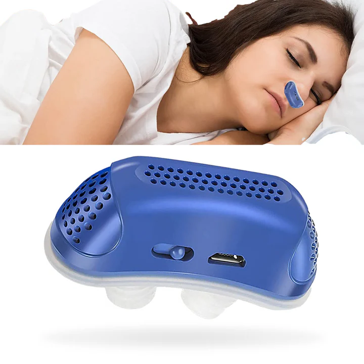 Nasal snoring stopper device - mask-free and USB-rechargeable