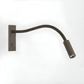 Wall reading lamp with flexible arm and three light colors