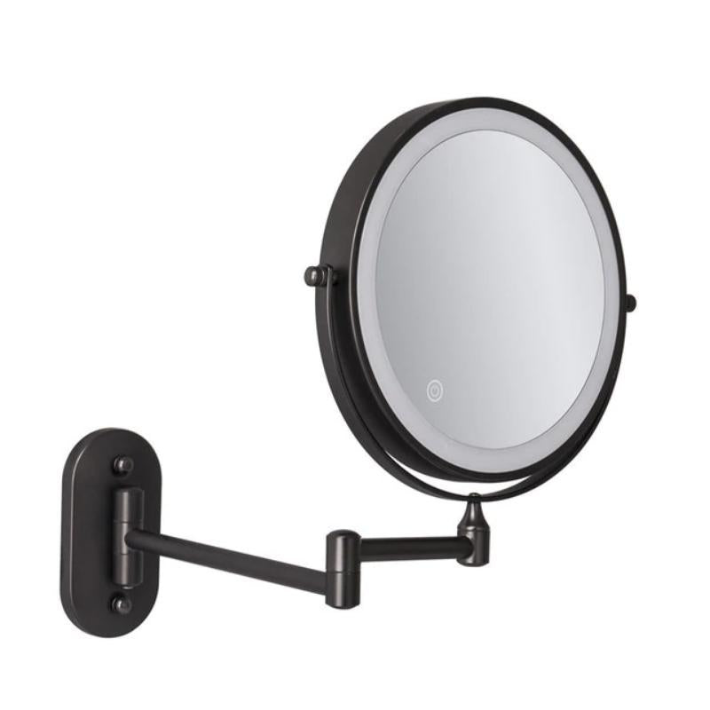 LED makeup mirror with magnification and USB charging
