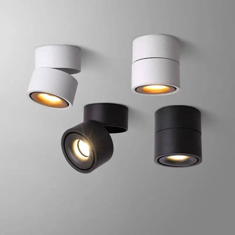 LED Ceiling Spotlight Swivellable 350° Rotatable Warm White Aluminium