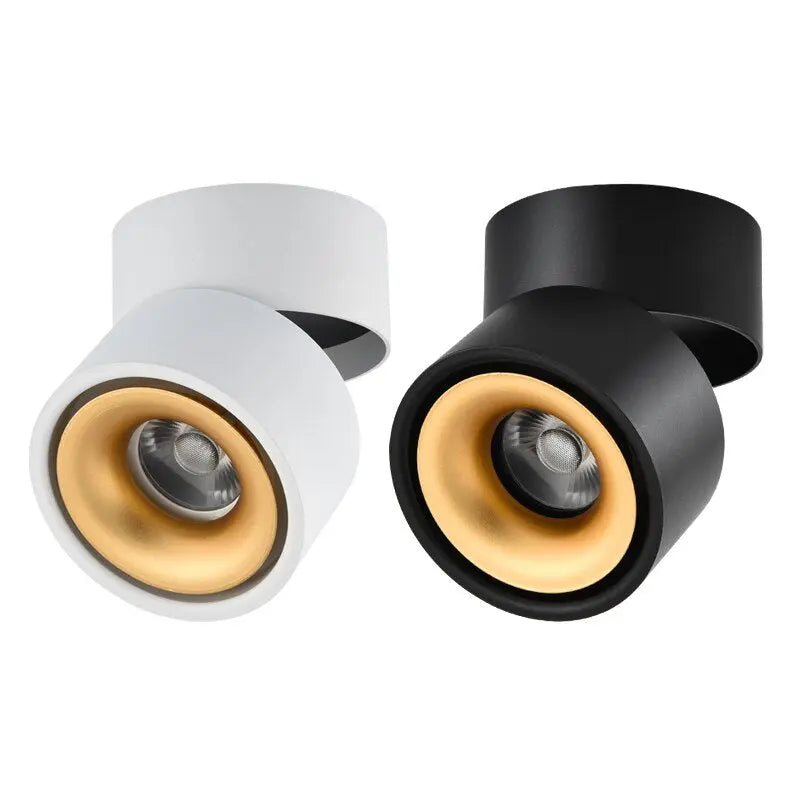 LED Ceiling Spotlight Swivellable 350° Rotatable Warm White Aluminium