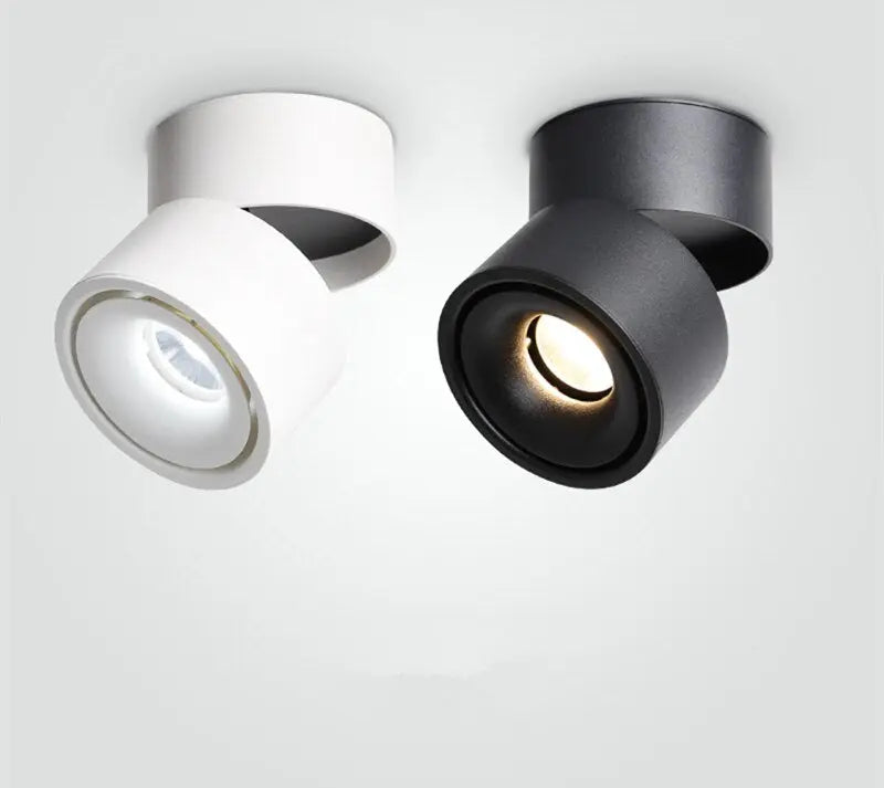 LED Ceiling Spotlight Swivellable 350° Rotatable Warm White Aluminium