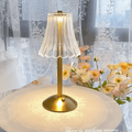 Wireless crystal table lamp with dimming function