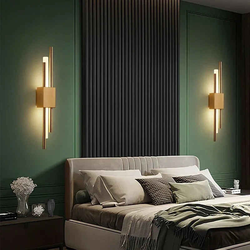 LED Wandleuchte Metall Acryl mit 3 Lichtfarben einstellbar