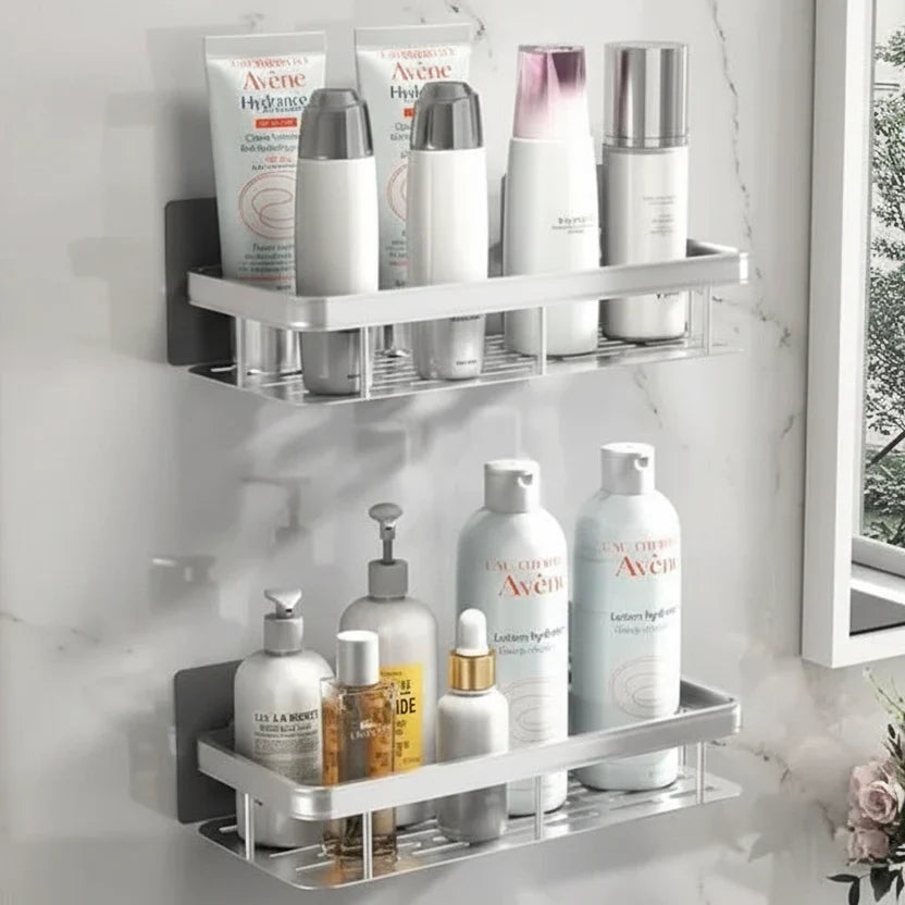 Self-Adhesive Shower Shelf Without Drilling – Corner Shelf for Bathroom