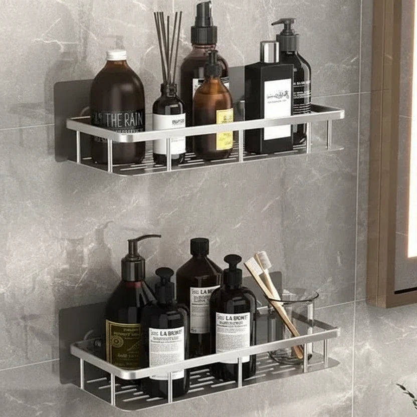 Self-Adhesive Shower Shelf Without Drilling – Corner Shelf for Bathroom