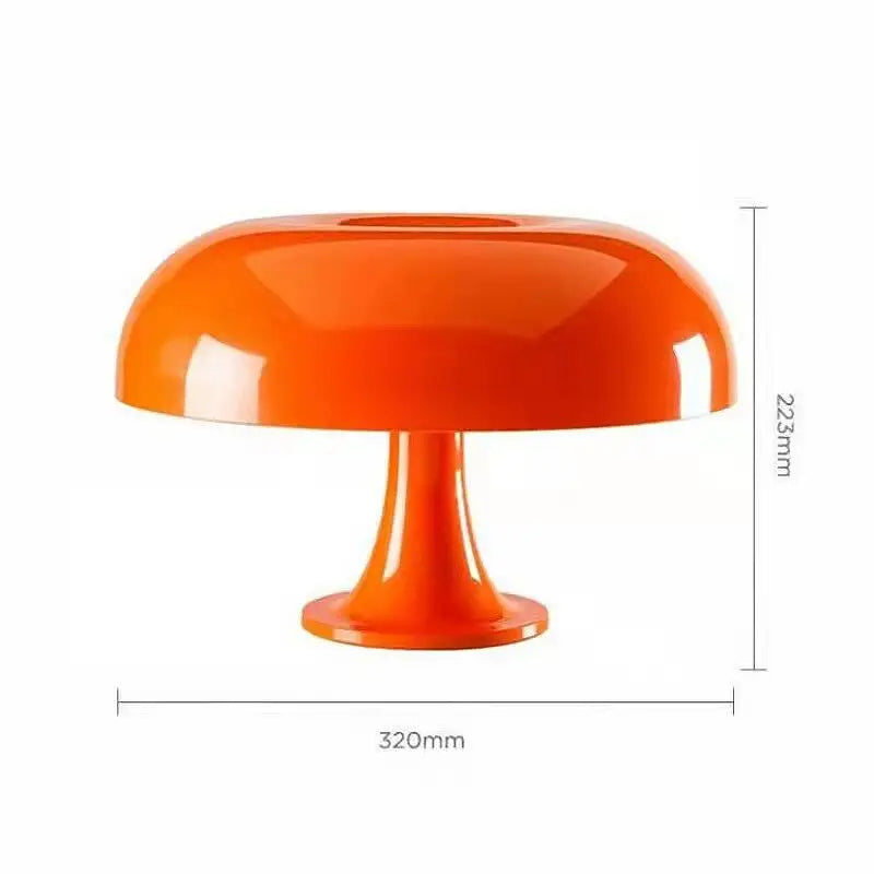Portable mushroom lamp with LED - cordless and atmospheric