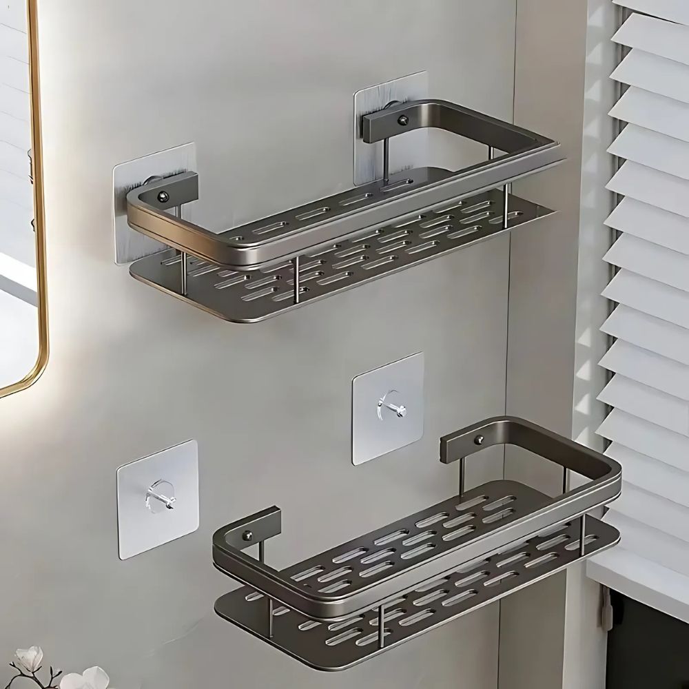 Duschablage zur Wandmontage – klebend und bohrerlos