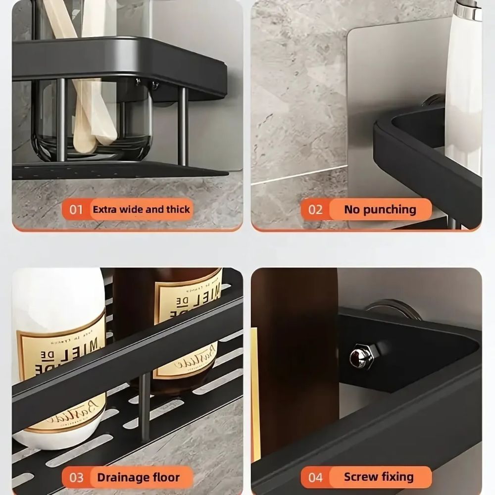 Duschablage zur Wandmontage – klebend und bohrerlos