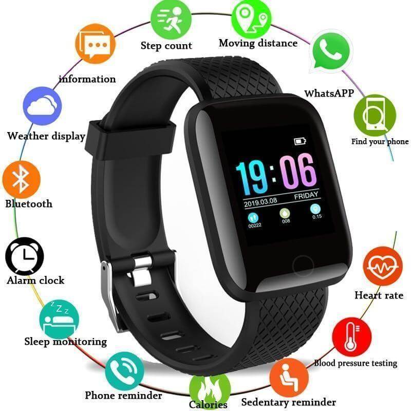 Smart Fitness Tracker mit Herzfrequenz- und Schlaftracking