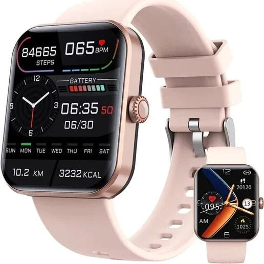 Smartwatch with blood glucose monitoring and 24/7 heart rate monitoring