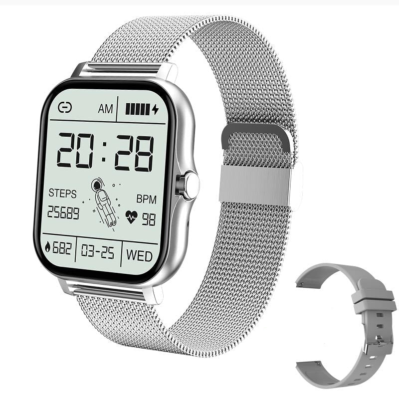Smartwatch with health monitoring and long battery life