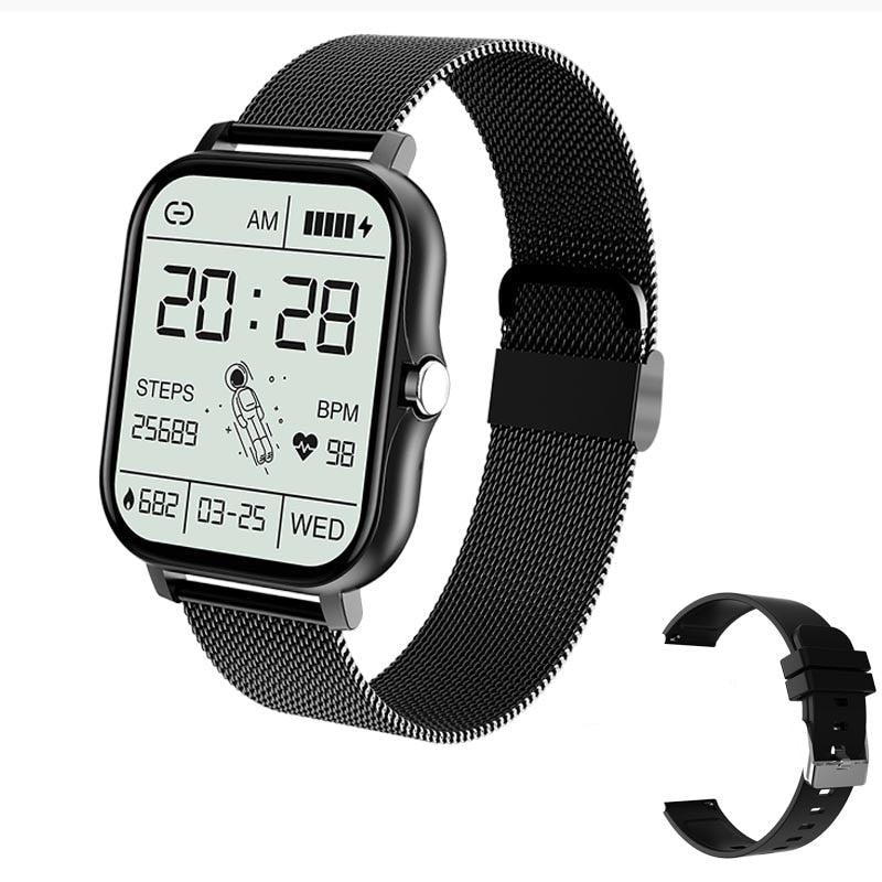 Smartwatch with health monitoring and long battery life