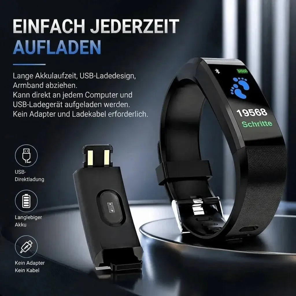 Smartwatch mit großem Display – einfach ablesbar für Senioren