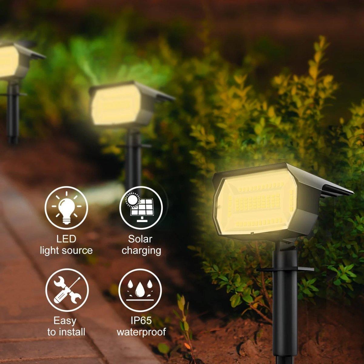 Solar Gartenleuchte mit LED und einstellbarer Helligkeit