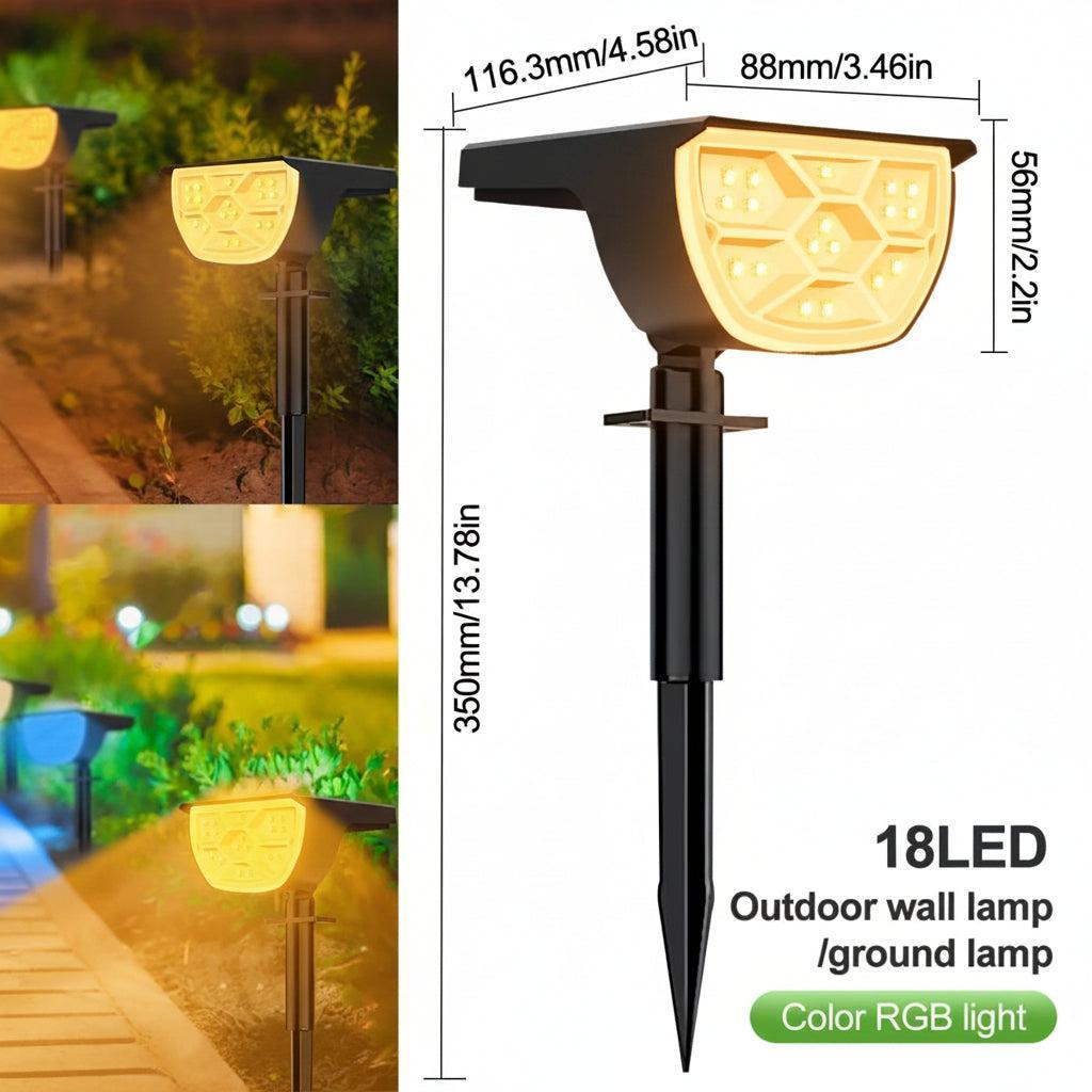 Solar Gartenleuchte mit LED und einstellbarer Helligkeit