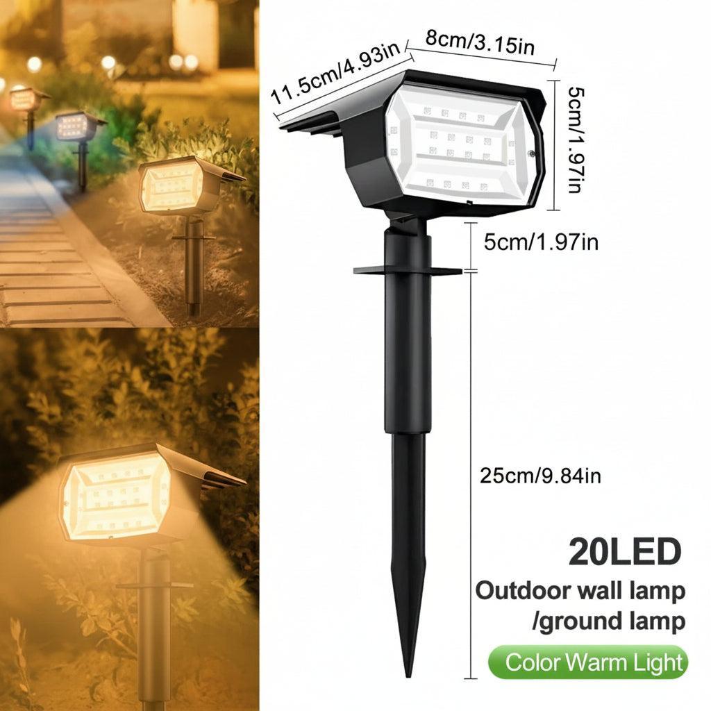 Solar Gartenleuchte mit LED und einstellbarer Helligkeit