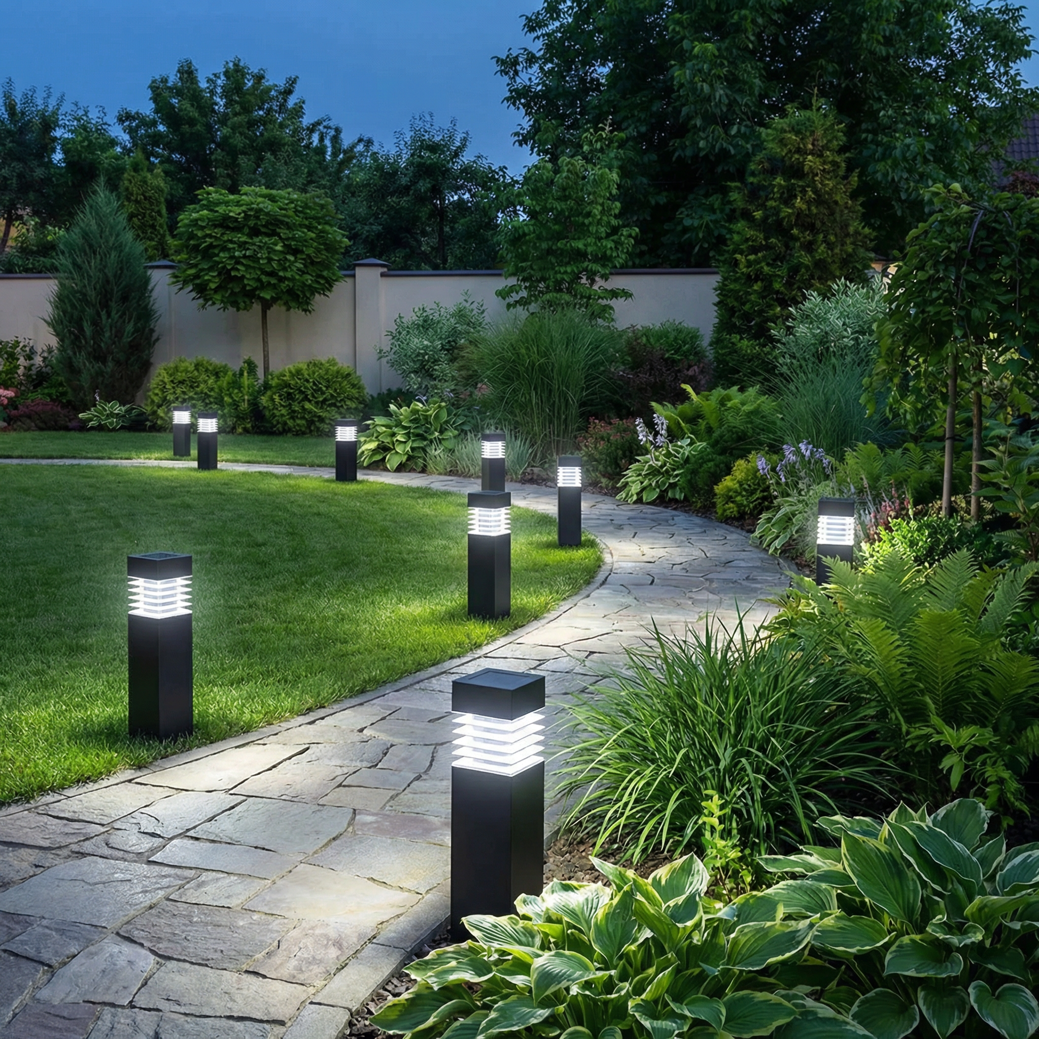 Solar LED Gartenleuchte – kabellos, automatisch, wetterfest