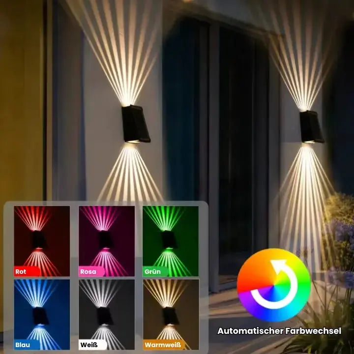 Außenwandleuchte mit RGB und Warmweiß – Kabellos