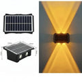 Solar LED Wandleuchte mit einstellbarer Helligkeit und Farbwechsel