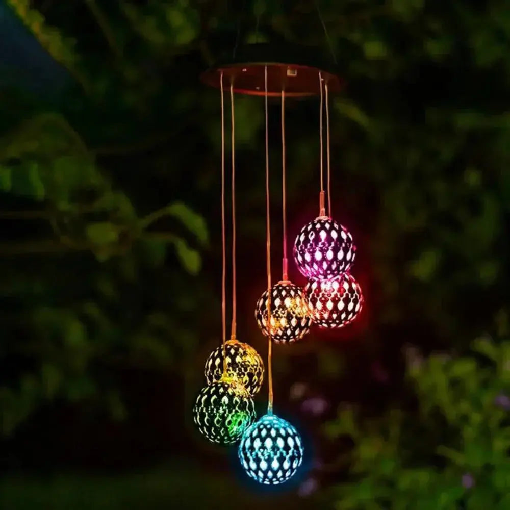 Solar-Windspiel mit Farbwechsel-LED – Leuchtendes Ambiente für Garten & Balkon product image 1
