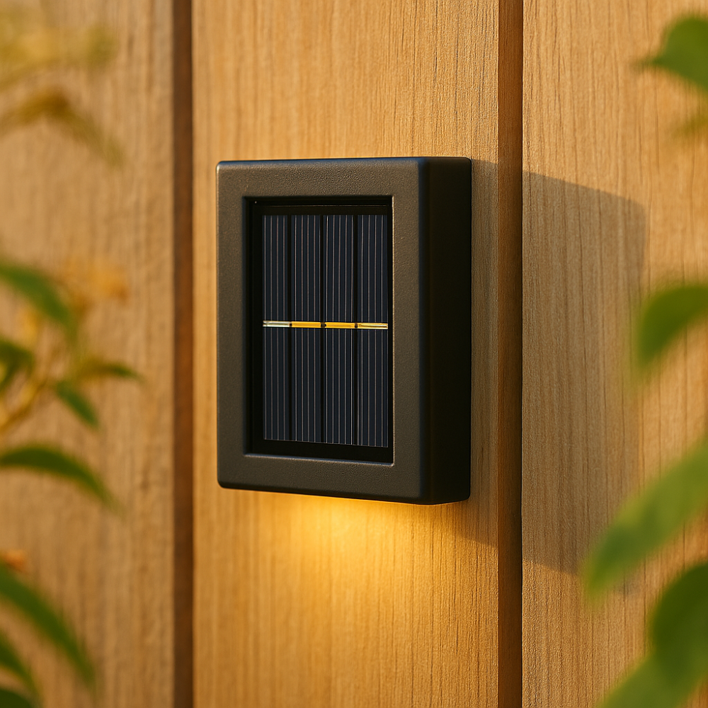 Außenwandlampe mit warmweißem LED-Licht – 4er-Set