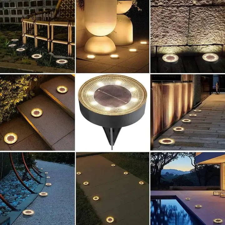 Solare Garten-Bodenleuchten – Wetterfest, 4er-Set product image 6