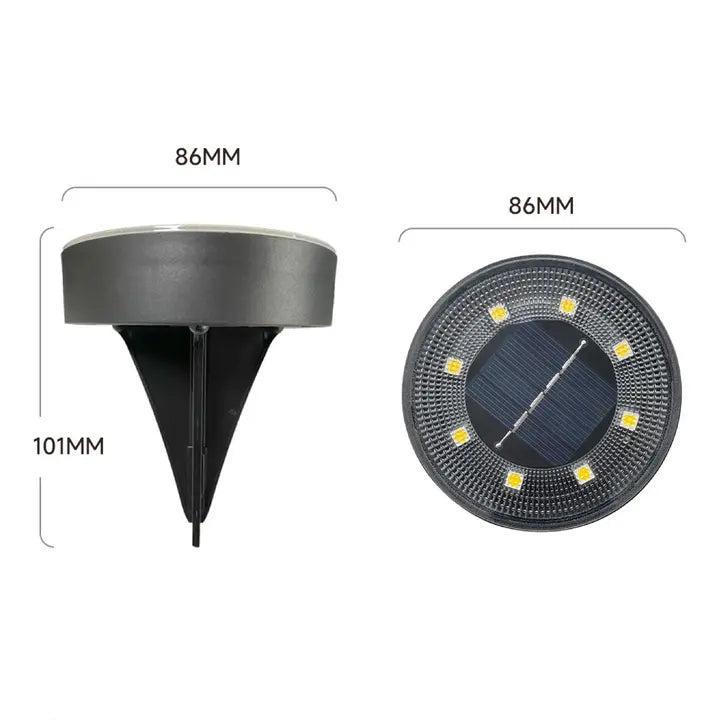 Solare Garten-Bodenleuchten – Wetterfest, 4er-Set product image 7