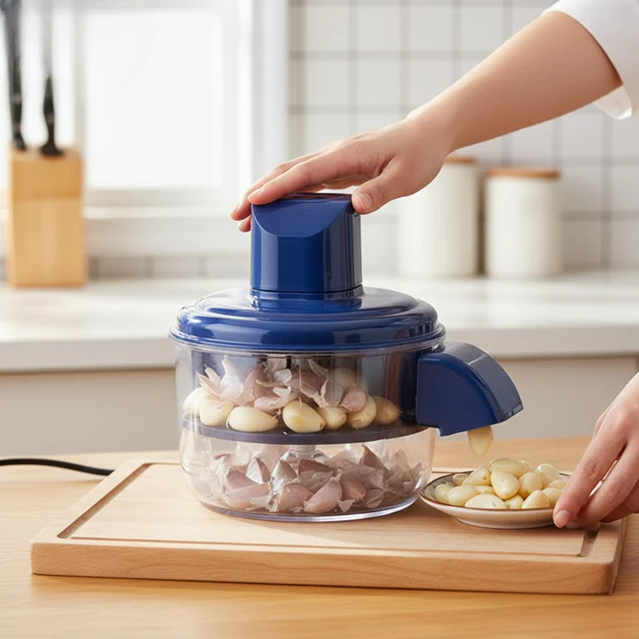 Elektrischer Sparschäler – Obst und Gemüse schälen per Knopfdruck